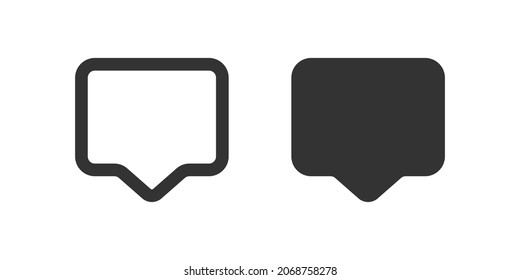 Web chat icon. Bubble message symbol. Online dialog, talk in vector flat style.