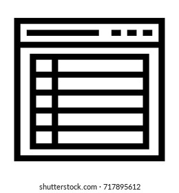 Web checklist icon