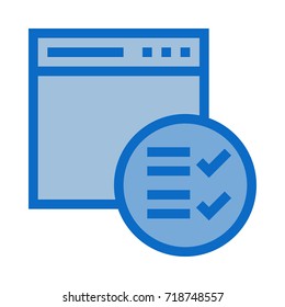 web checklist icon