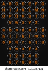 web circle alphabet