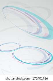 Web circular banner - transparent background. Vector illustration