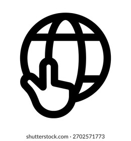 Web Click Professional Line Icon. Modern vector illustration representing user interaction, online navigation, and digital
