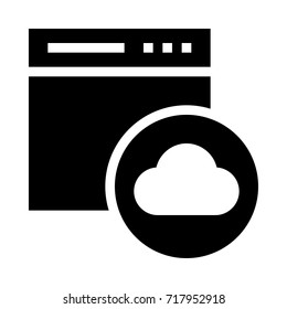 Web cloud icon 