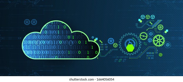Web cloud technology, business abstract background.