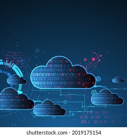 Antecedentes abstractos de negocios de tecnología en la nube web.
