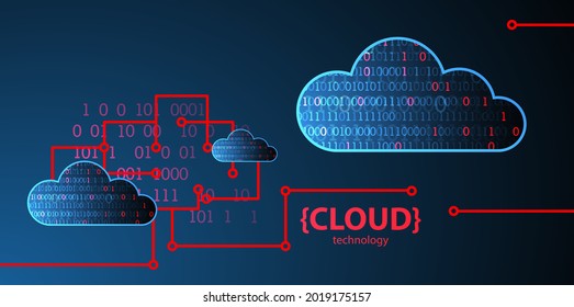 Antecedentes abstractos de negocios de tecnología en la nube web.
