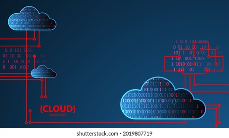 Web cloud technology business abstract background.