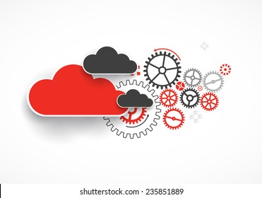 Web Cloud Technology Business Abstract Background