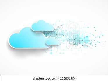 Web Cloud Technology Business Abstract Background