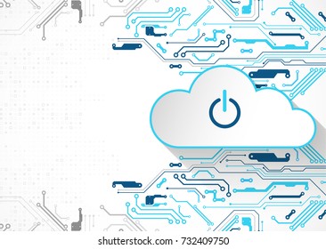 Web cloud technology business abstract background. Vector