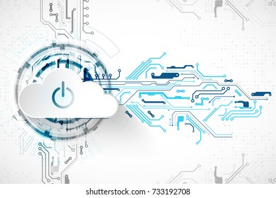 Web cloud technology business abstract background. Vector