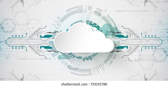 Web cloud technology business abstract background. Vector