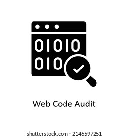Web Code Audit Vector Solid icons for your digital or print projects.