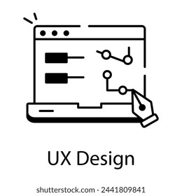 Web Coding Icon Set in Line Style