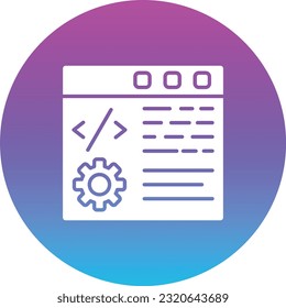 Web Coding vector icon. Can be used for printing, mobile and web applications.