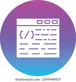 Web Coding vector icon. Can be used for printing, mobile and web applications.