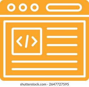 Web Coding vector icon. Can be used for printing, mobile and web applications.