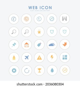 Webfarben-Flachzeilensymbol