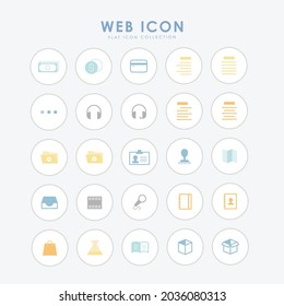 Webfarben-Flachzeilensymbol
