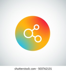 Web color icon. Social media pictogram