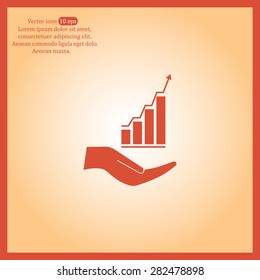 web communication and hands icon. vector design