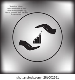 web communication and hands icon. vector design