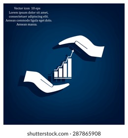 web communication and hands icon. vector design