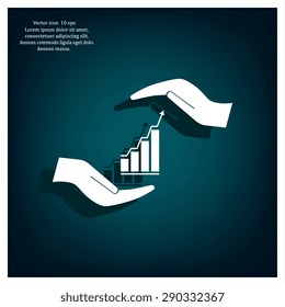 web communication and hands icon. vector design
