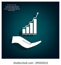 web communication and hands icon. vector design