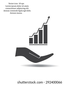 web communication and hands icon. vector design