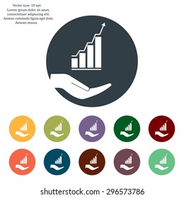 web communication and hands icon. vector design