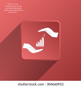 web communication and hands icon. vector design
