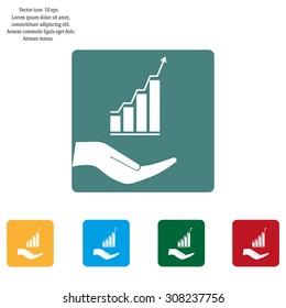 web communication and hands icon. vector design
