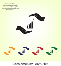 web communication and hands icon. vector design