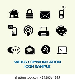 web and Communication icon sample free download