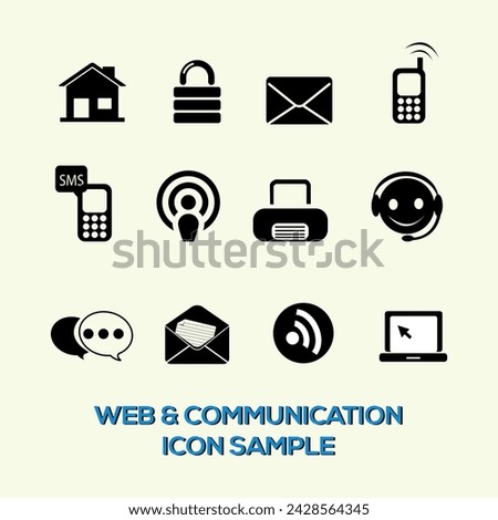 web and Communication icon sample free download