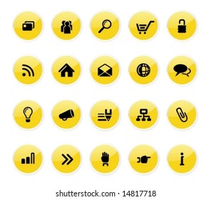 Web communication icons.