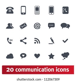 Web, Communication Icons: Internet Vector Set.