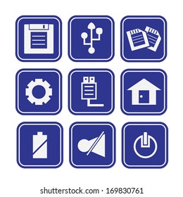 Web, communication icons: internet vector set.