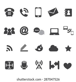 Web communication icons  internet vector set