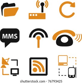iconos, signos, ilustraciones vectoriales de comunicación web