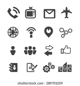 Web communication and Internet icons set,Vector