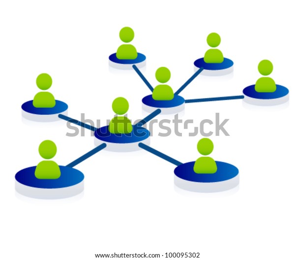 Web Community Support Network Team Illustration Stock Vector (Royalty ...