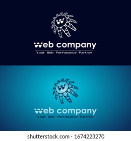 Plantilla de logotipo vectorial de empresa web