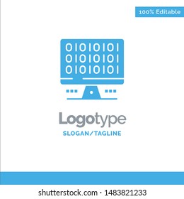 Web, Computer, Computing, Server Blue Business Logo Template