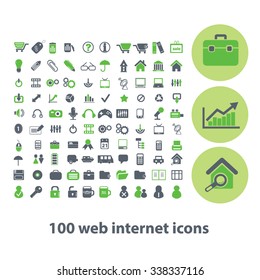 web, computer office, business icons, signs vector concept set for infographics, mobile, website, application

