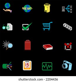 Web and Computing Icons Series Set A series of web icons set.