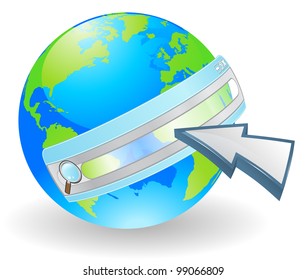 Web concept. Conceptual illustration for searching the internet.