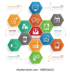 Web concept info graphic design,vector