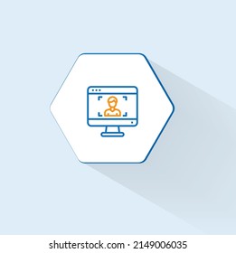 Web Conferencing Icon Vector Design